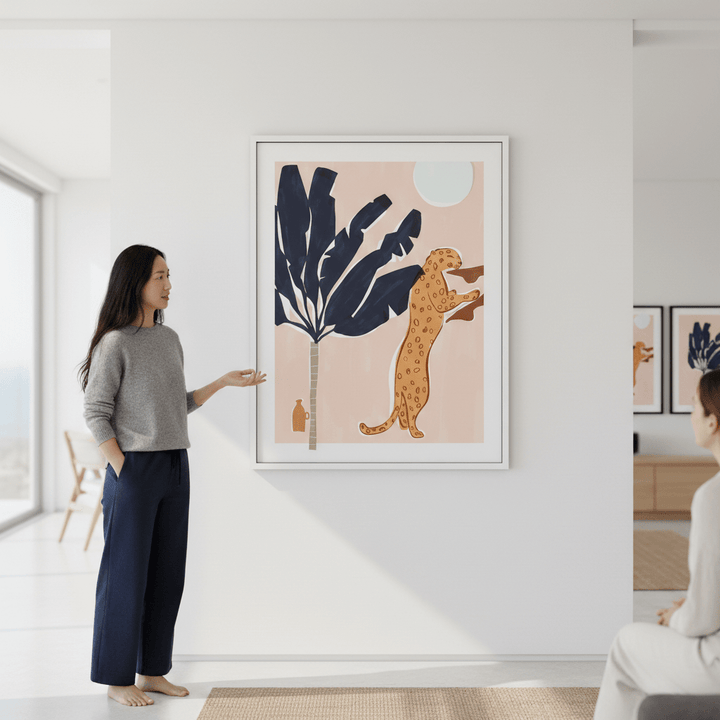 Chin Up Leopard by Ivy Green Illustrations wall - art - picture - poster
