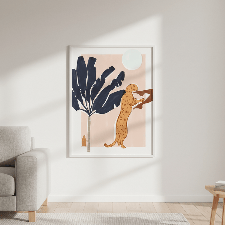 Chin Up Leopard by Ivy Green Illustrations wall - art - picture - poster