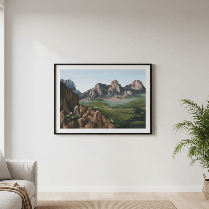 Chisos Mountains by Meredith O'Neal wall - art - picture - poster