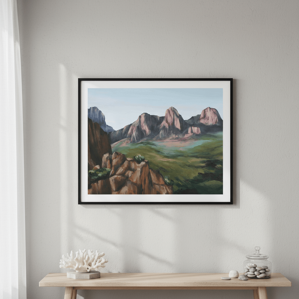Chisos Mountains by Meredith O'Neal wall - art - picture - poster