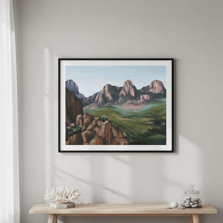 Chisos Mountains by Meredith O'Neal wall - art - picture - poster