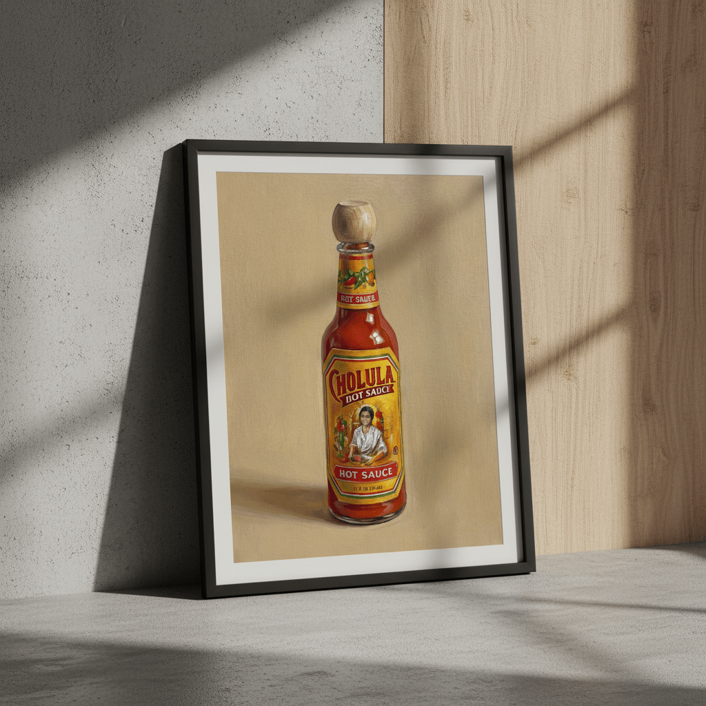 Cholula Hot Sauce Illustration Sketch wall - art - picture - poster