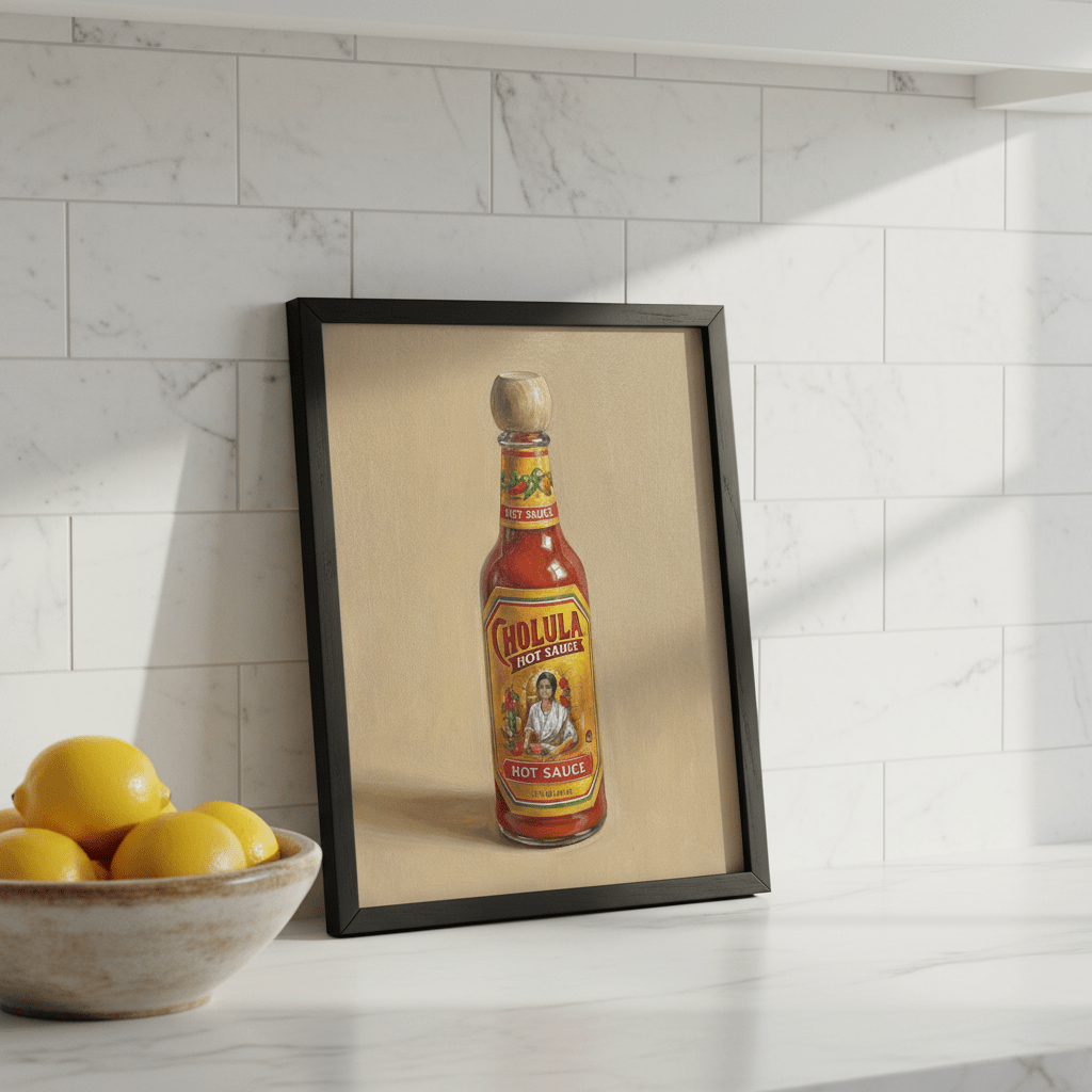 Cholula Hot Sauce Illustration Sketch wall - art - picture - poster