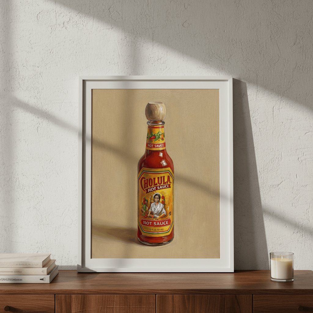 Cholula Hot Sauce Illustration Sketch wall - art - picture - poster