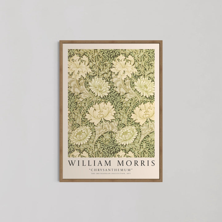 Chrysanthemum Pattern Wall Art by William Morris - Style My Wall