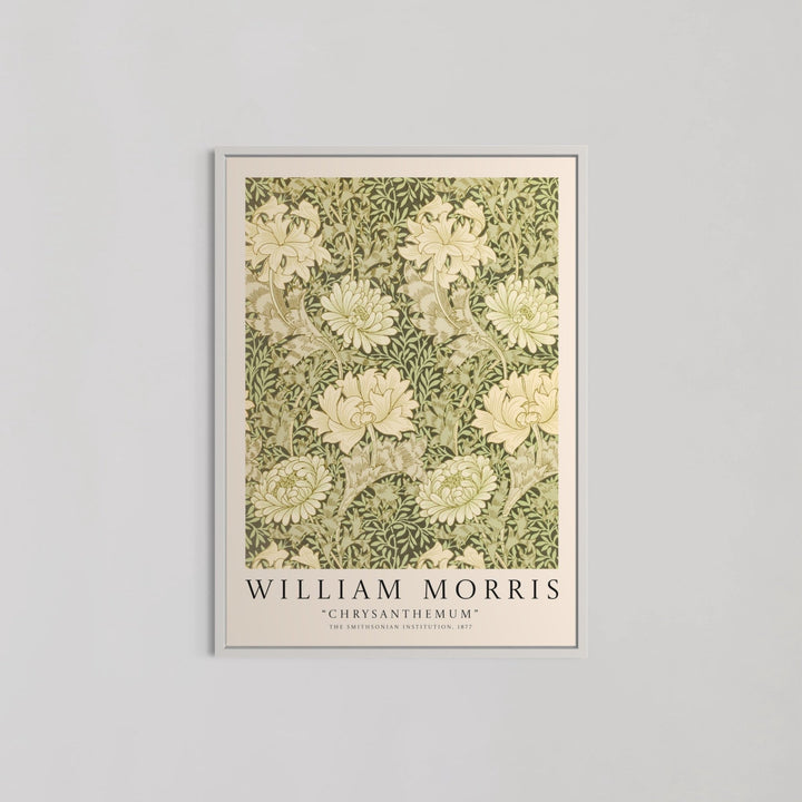 Chrysanthemum Pattern Wall Art by William Morris - Style My Wall