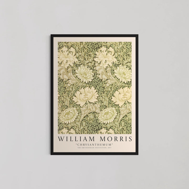 Chrysanthemum Pattern Wall Art by William Morris - Style My Wall