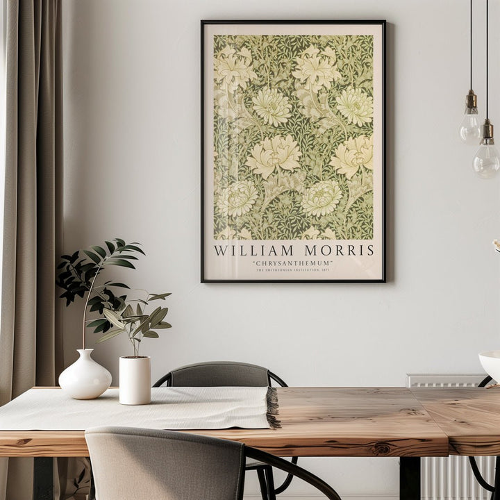 Chrysanthemum Pattern Wall Art by William Morris - Style My Wall