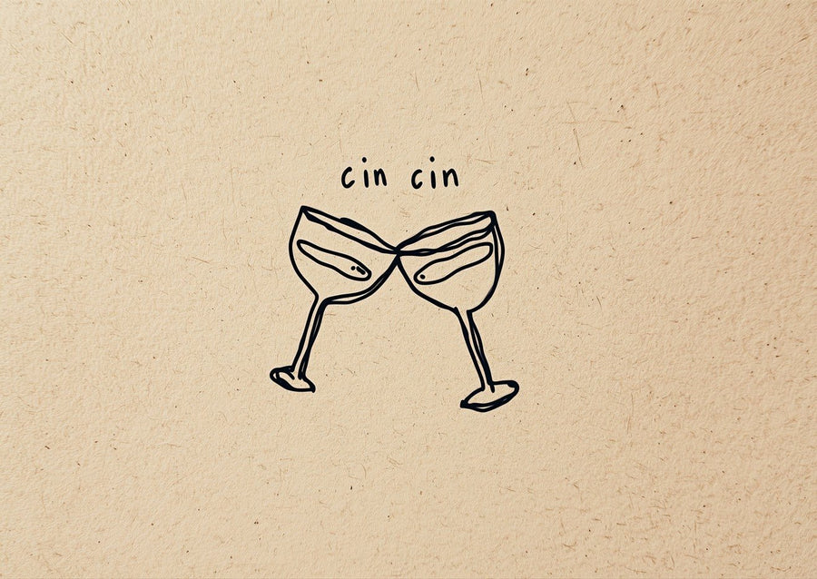 Cin Cin Scribble Wall Art