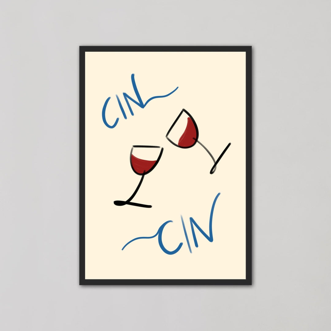 Cin Cin Wine Cheers Wall Art - Style My Wall