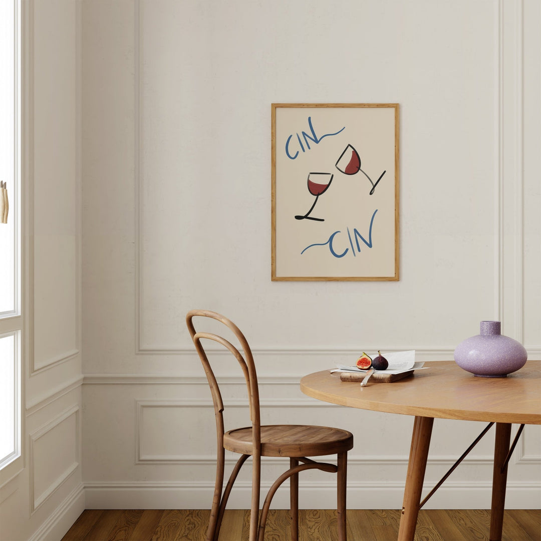 Cin Cin Wine Cheers Wall Art - Style My Wall