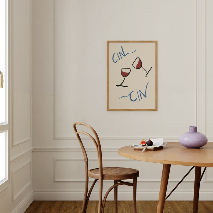 Cin Cin Wine Cheers Wall Art - Style My Wall