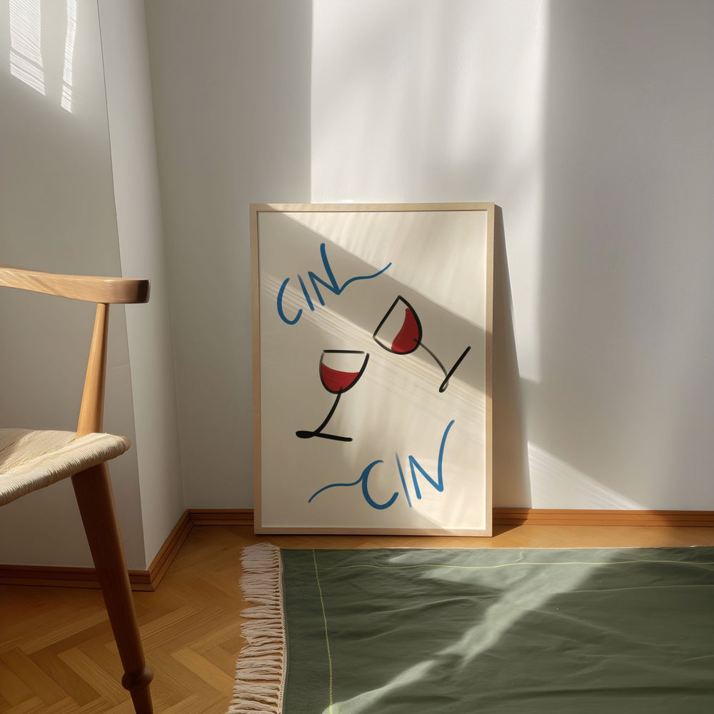 Cin Cin Wine Cheers Wall Art - Style My Wall