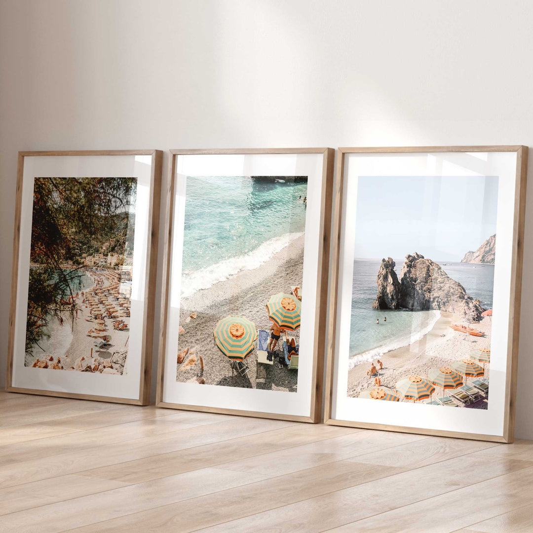 Cinque Terre Photography Coastal Set of 3 - Style My Wall