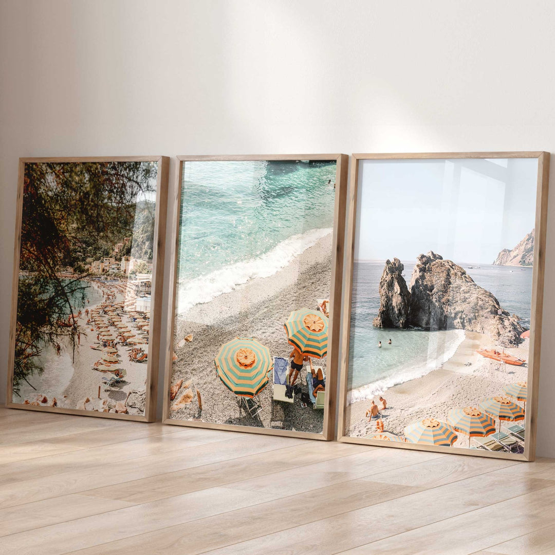 Cinque Terre Photography Coastal Set of 3 - Style My Wall