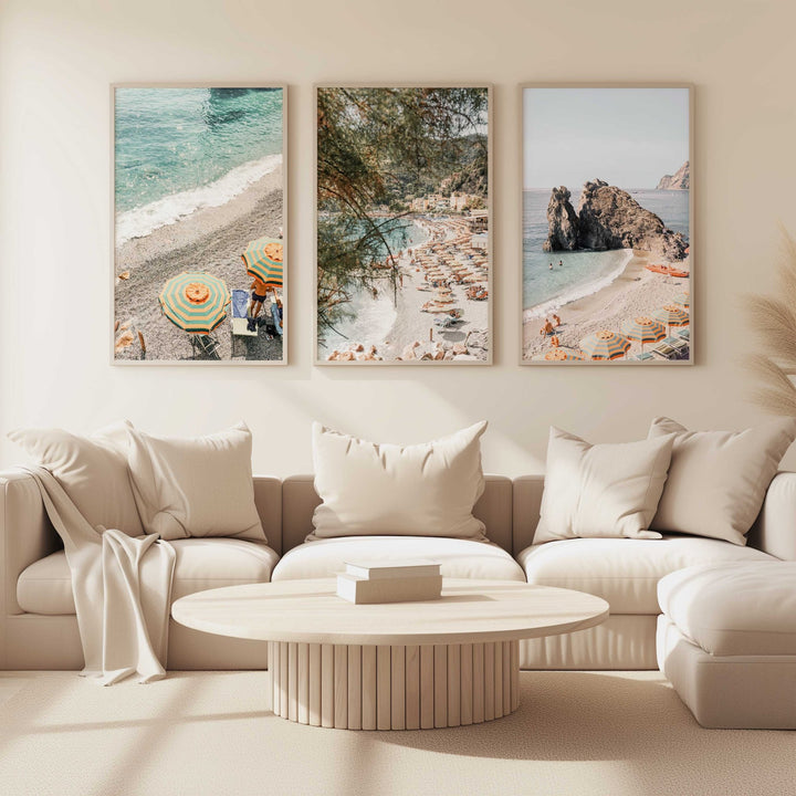 Cinque Terre Photography Coastal Set of 3 - Style My Wall