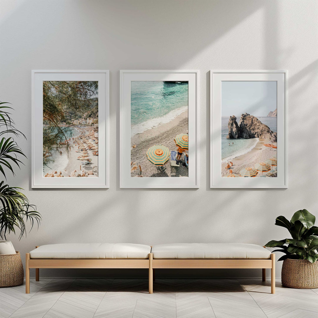 Cinque Terre Photography Coastal Set of 3 - Style My Wall