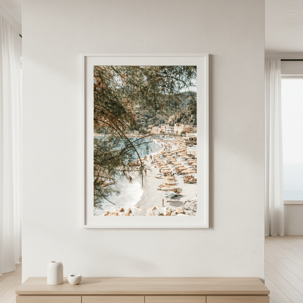 Cinque Terre Town Beach Italy Wall Art wall - art - picture - poster