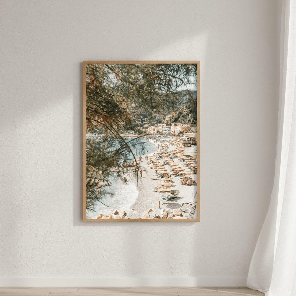 Cinque Terre Town Beach Italy Wall Art wall - art - picture - poster