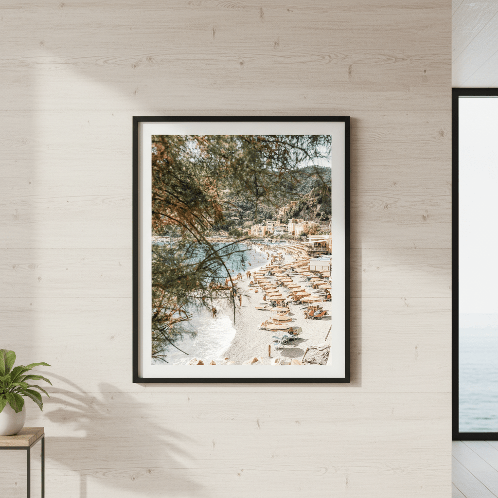 Cinque Terre Town Beach Italy Wall Art wall - art - picture - poster