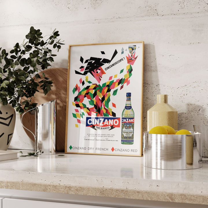 Cinzano Bianco White Vermouth Alcohol Drink Wall Art - Style My Wall