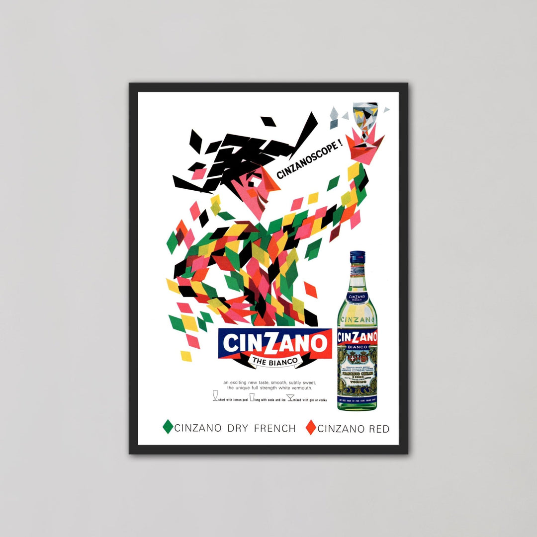 Cinzano Bianco White Vermouth Alcohol Drink Wall Art - Style My Wall