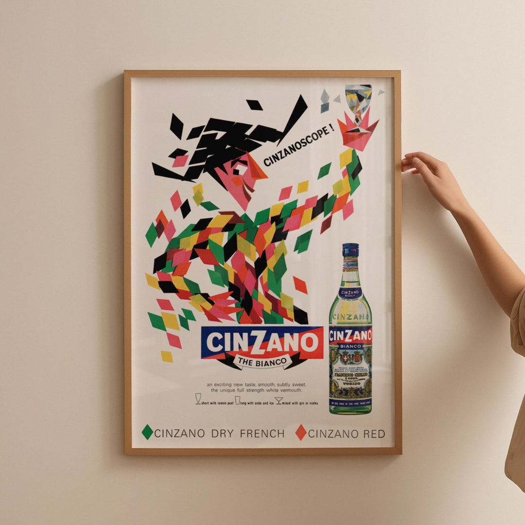 Cinzano Bianco White Vermouth Alcohol Drink Wall Art - Style My Wall