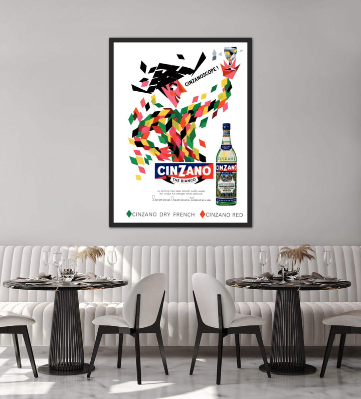 Cinzano Bianco White Vermouth Alcohol Drink Wall Art - Style My Wall