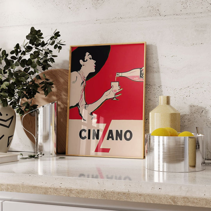 Cinzano (Drink) 1954 Wall Art - Style My Wall