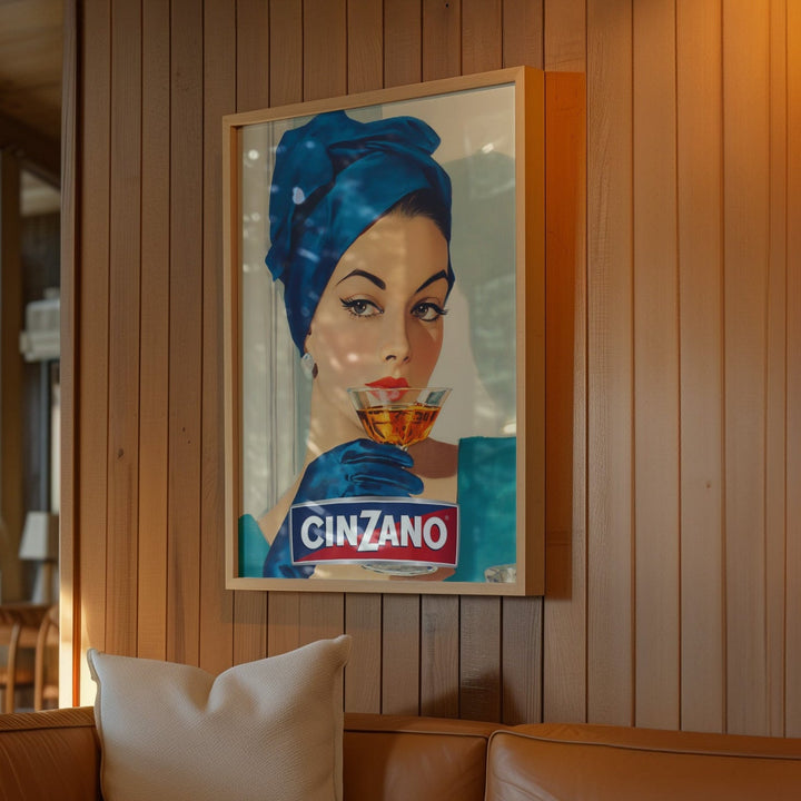Cinzano Vintage Woman Wall Art wall - art - picture - poster