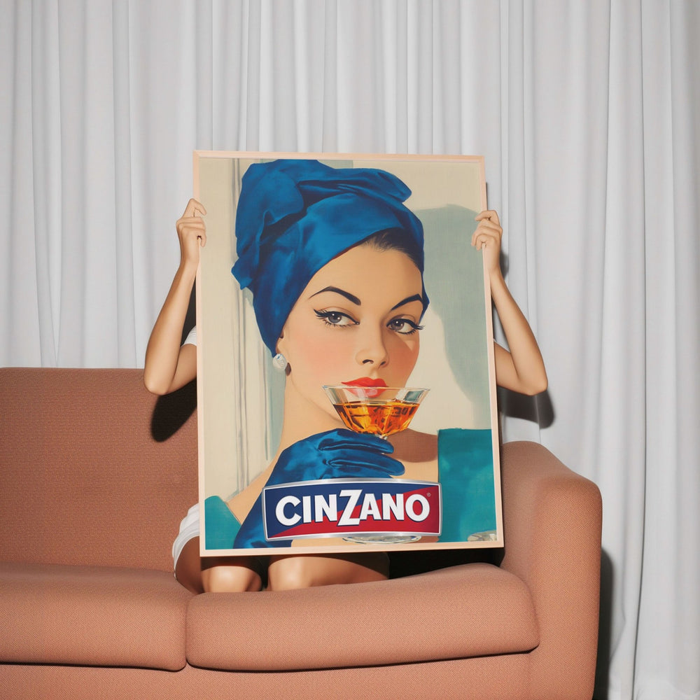 Cinzano Vintage Woman Wall Art wall - art - picture - poster