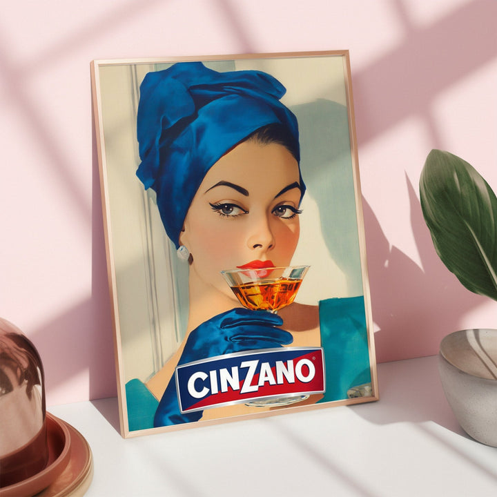 Cinzano Vintage Woman Wall Art wall - art - picture - poster
