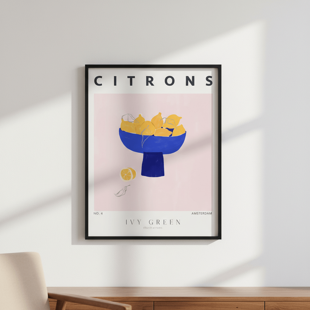 Citrons by Ivy Green Illustrations wall - art - picture - poster