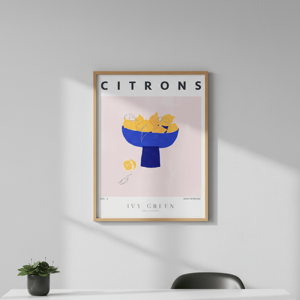 Citrons by Ivy Green Illustrations wall - art - picture - poster