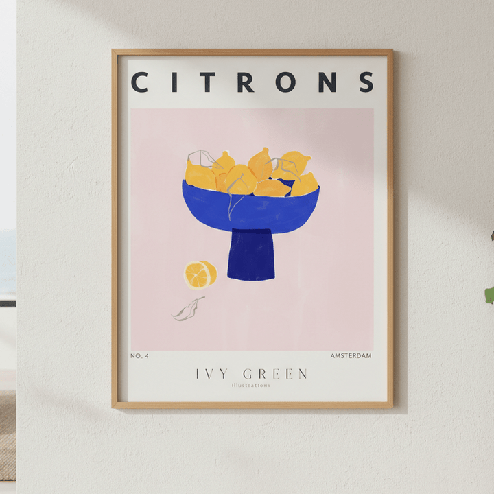 Citrons by Ivy Green Illustrations wall - art - picture - poster