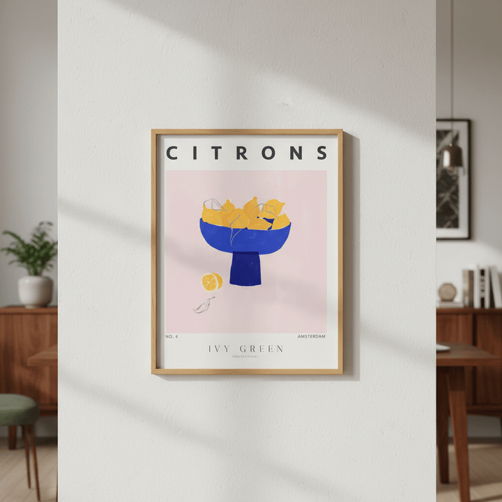 Citrons by Ivy Green Illustrations wall - art - picture - poster