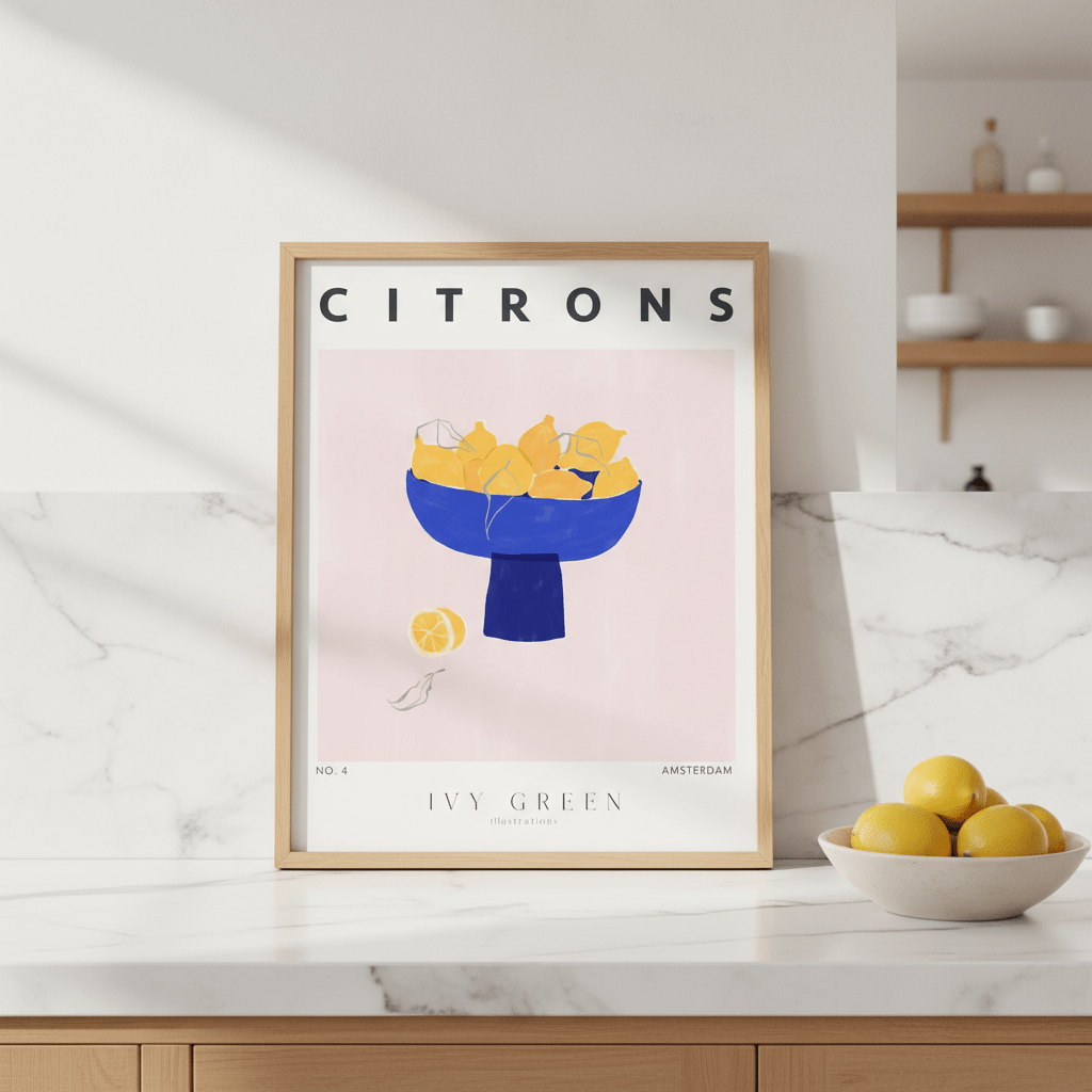 Citrons by Ivy Green Illustrations wall - art - picture - poster
