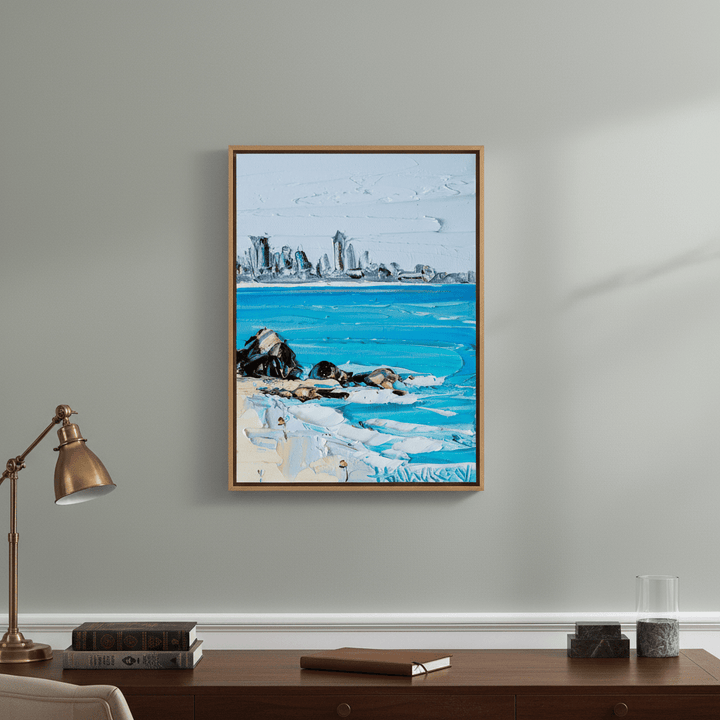 City Beach by Angela Hawkey wall - art - picture - poster