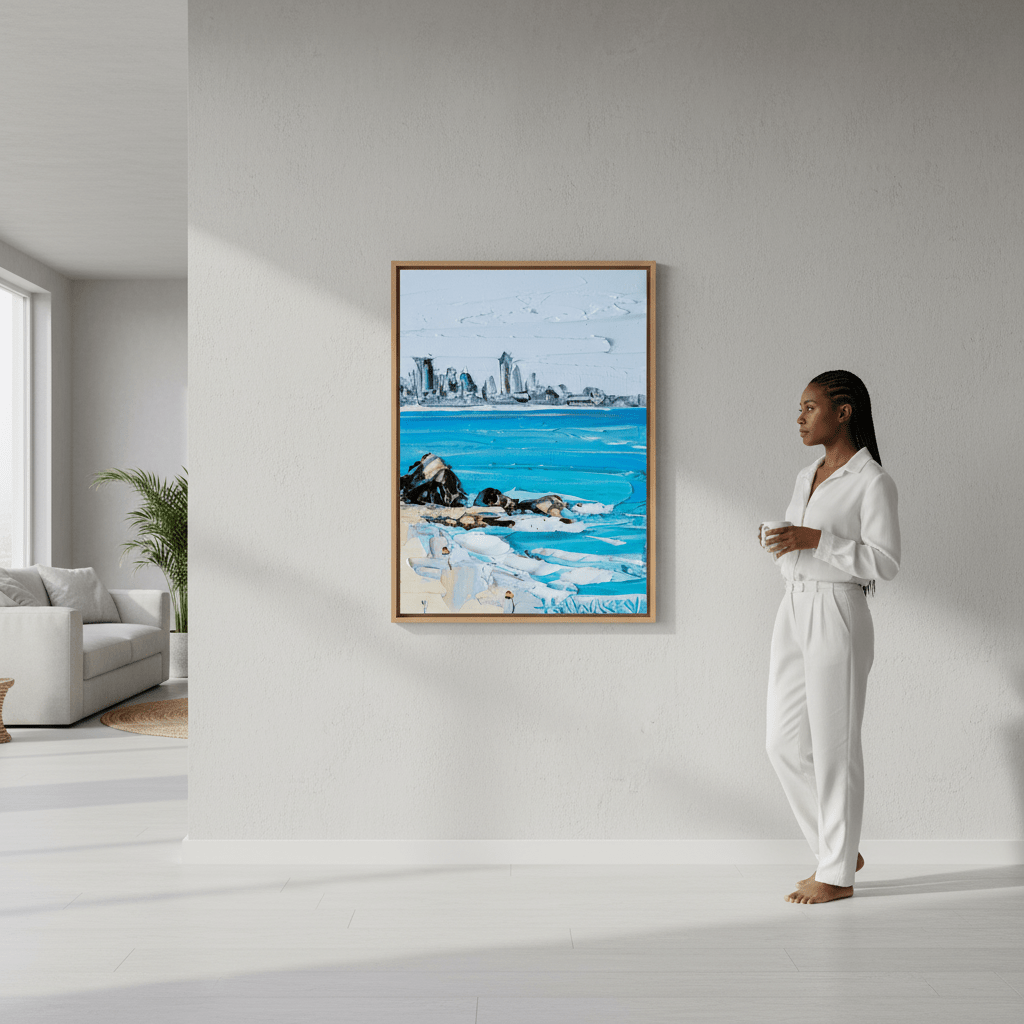 City Beach by Angela Hawkey wall - art - picture - poster