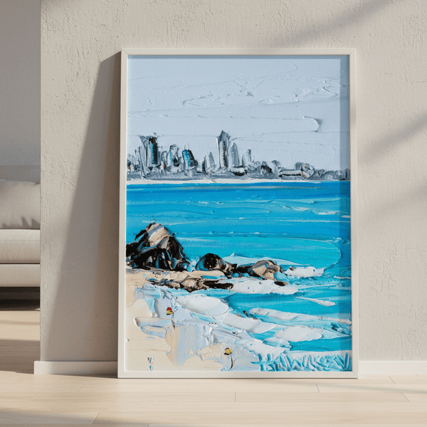 City Beach by Angela Hawkey | Art & Canvas Print