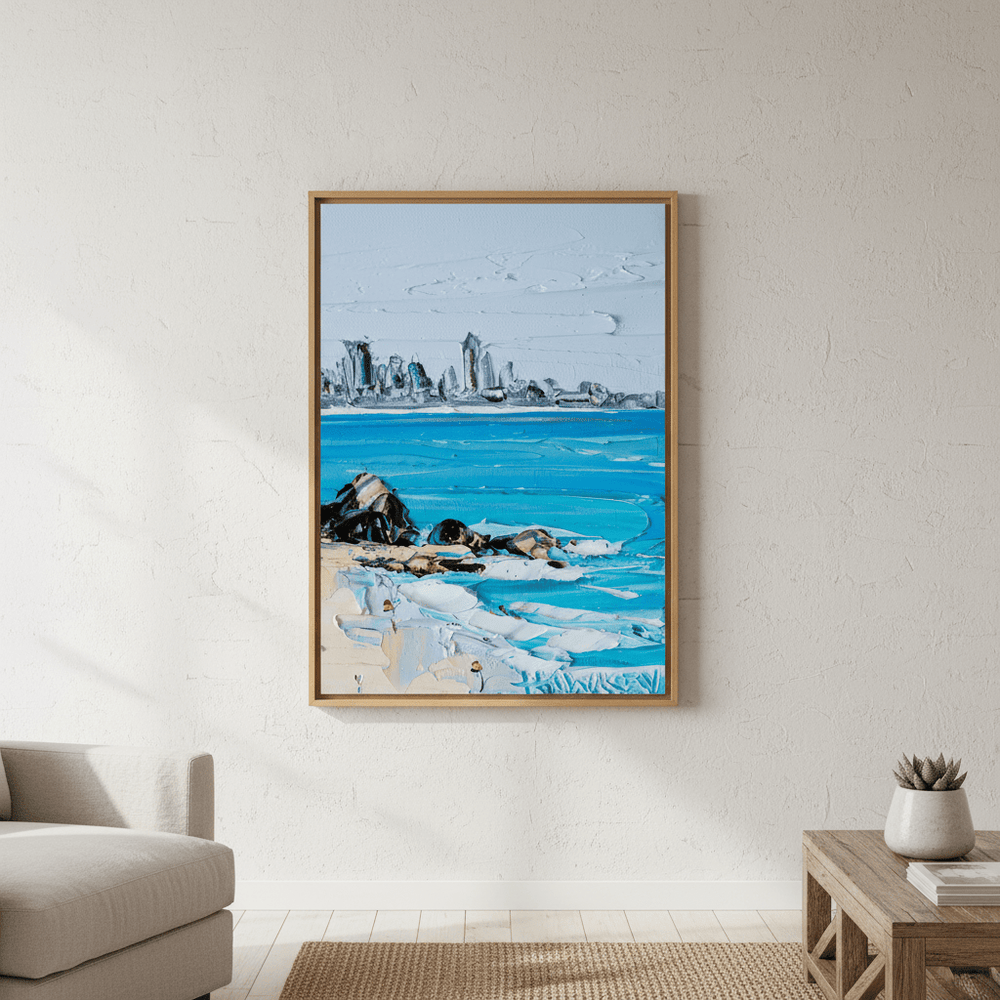 City Beach by Angela Hawkey wall - art - picture - poster