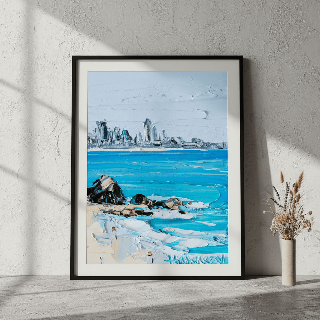 City Beach by Angela Hawkey wall - art - picture - poster