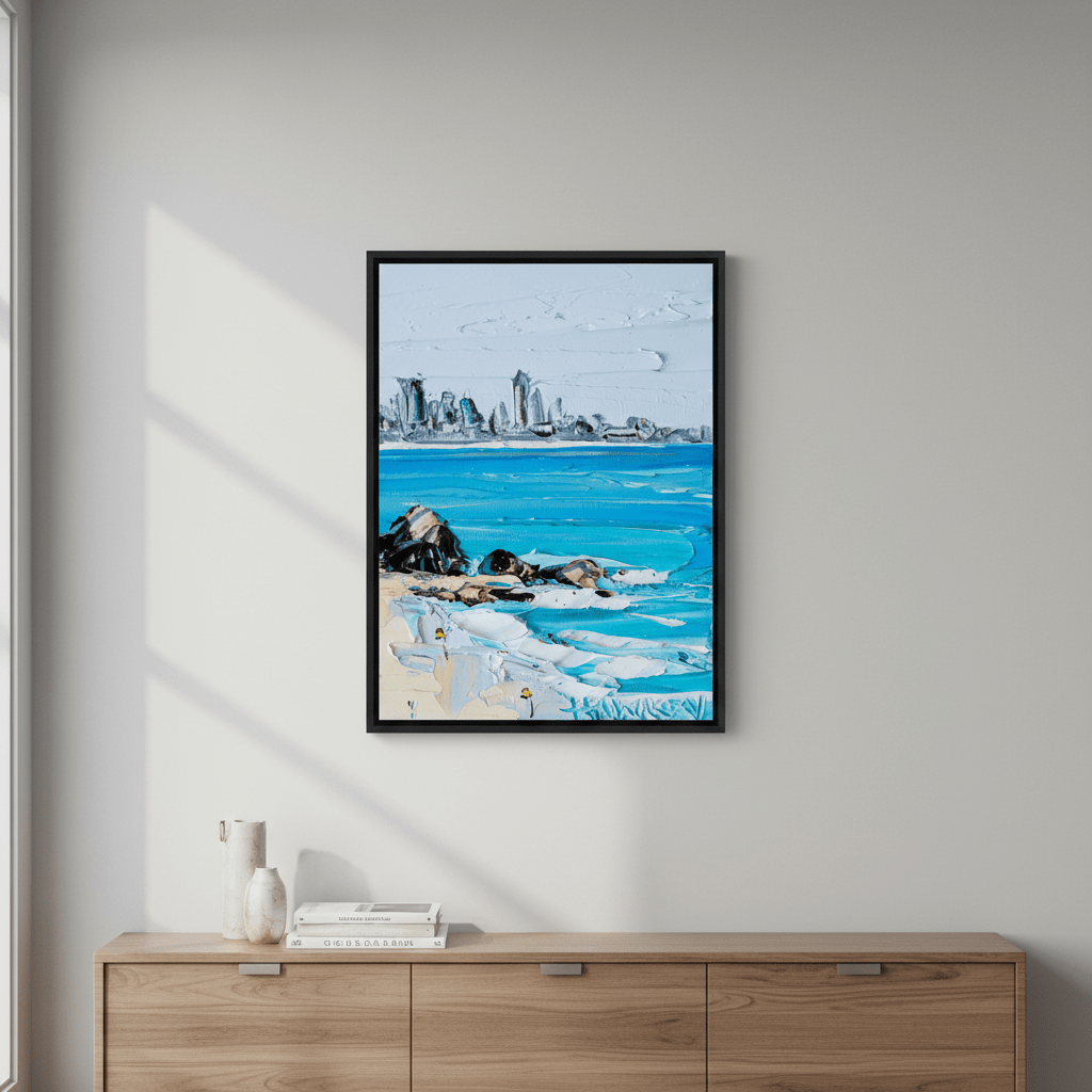 City Beach by Angela Hawkey wall - art - picture - poster
