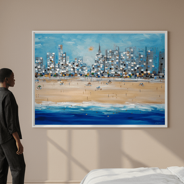 City Beach by Ekaterina Ermilkina | Art & Canvas Print