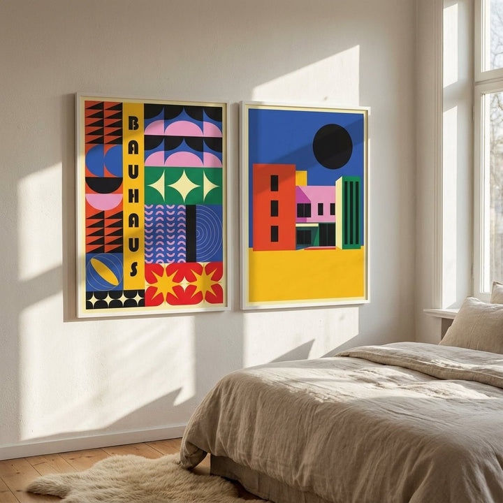 City of Colour Bauhaus Pair wall - art - picture - poster