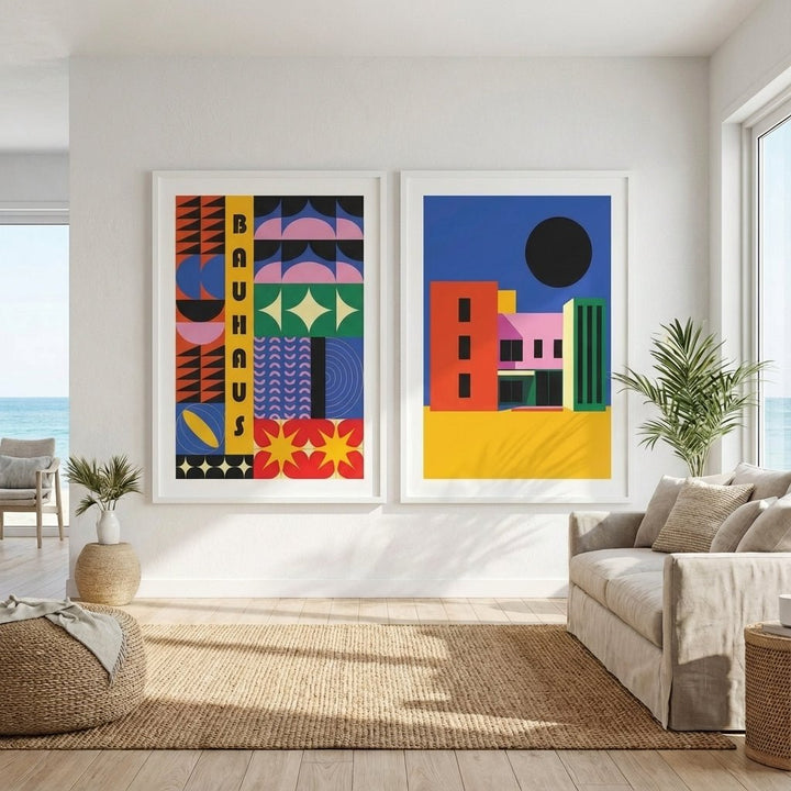 City of Colour Bauhaus Pair wall - art - picture - poster