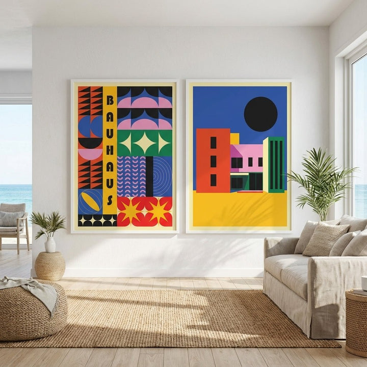 City of Colour Bauhaus Pair wall - art - picture - poster