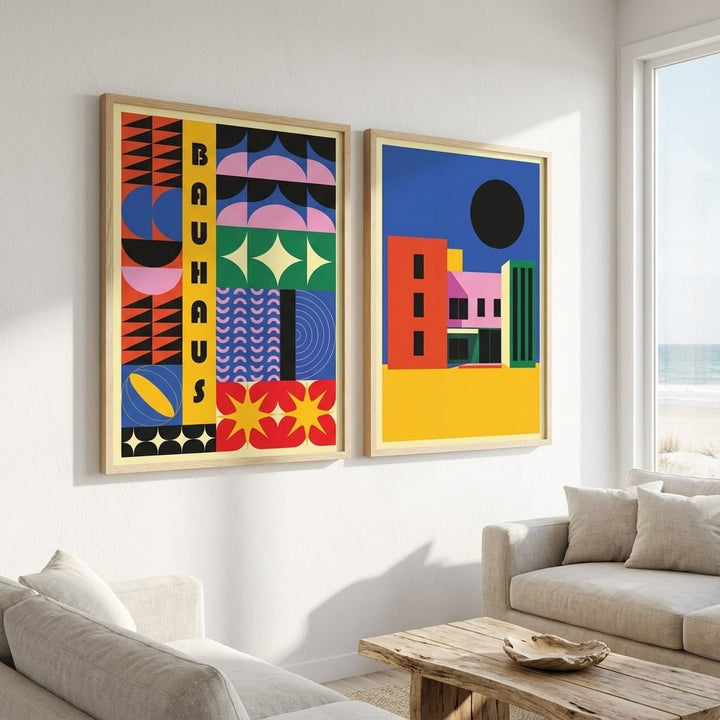City of Colour Bauhaus Pair wall - art - picture - poster