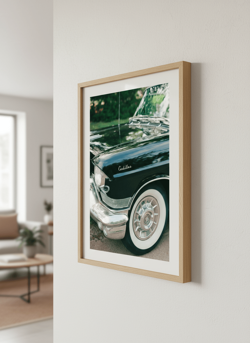 Modern wall art styled above a sofa in a neutral living room