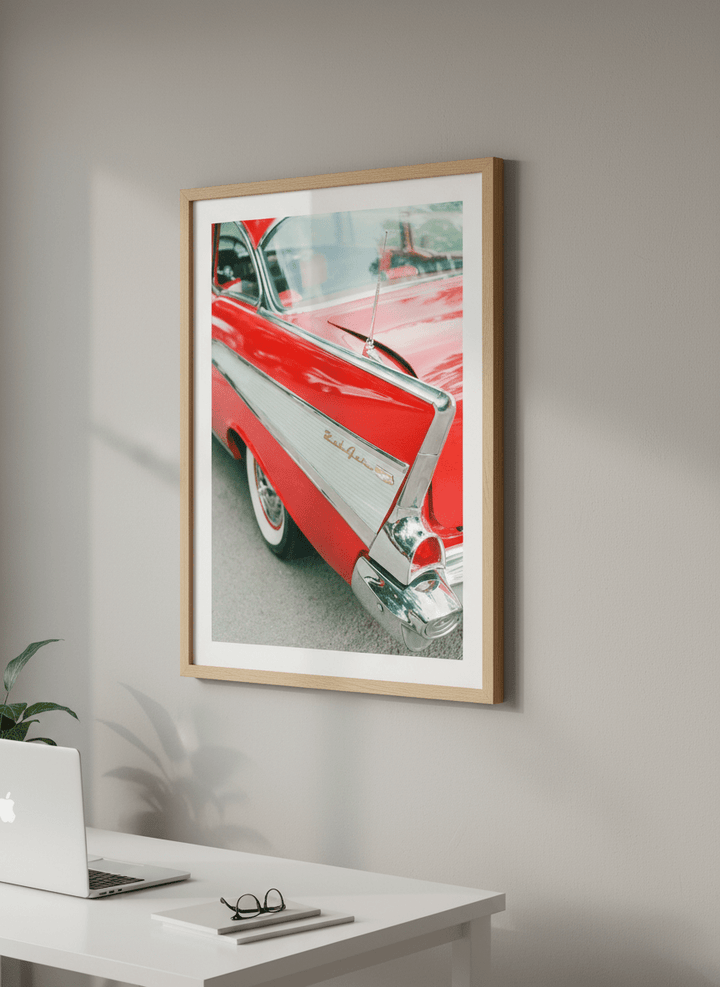 Contemporary wall art featured in a bright modern office workspace